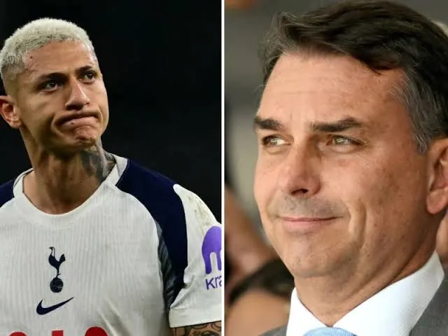 Richarlison e Flávio Bolsonaro: jogador denuncia supostas irregularidades em disputa por ilha em Angra dos Reis